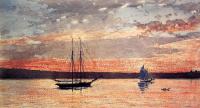 Homer, Winslow - Sunset at Gloucester